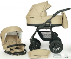 Дитяча коляска 2 в 1 Verdi Laser BLACK 9023-VLB-05, beige